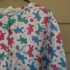 Vintage Tops - ๐$10 Vintage Bear Scrub Top Long Sleeve 3XL Vintage Tops - ๐$10 Vintage Bear Scrub Top Long Sleeve 3XL
